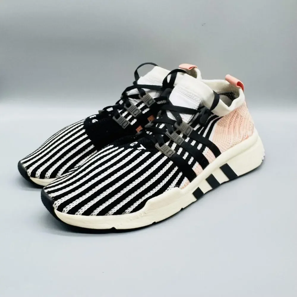 Adidas Originals Shoes Mens 12.5 Multicolor EQT Support Striped Knit Sneakers